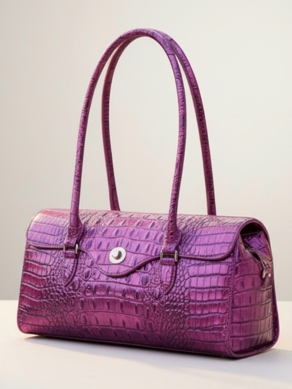 Brahmin Dayan Voltage Violet Genuine Leather Handbag NWT